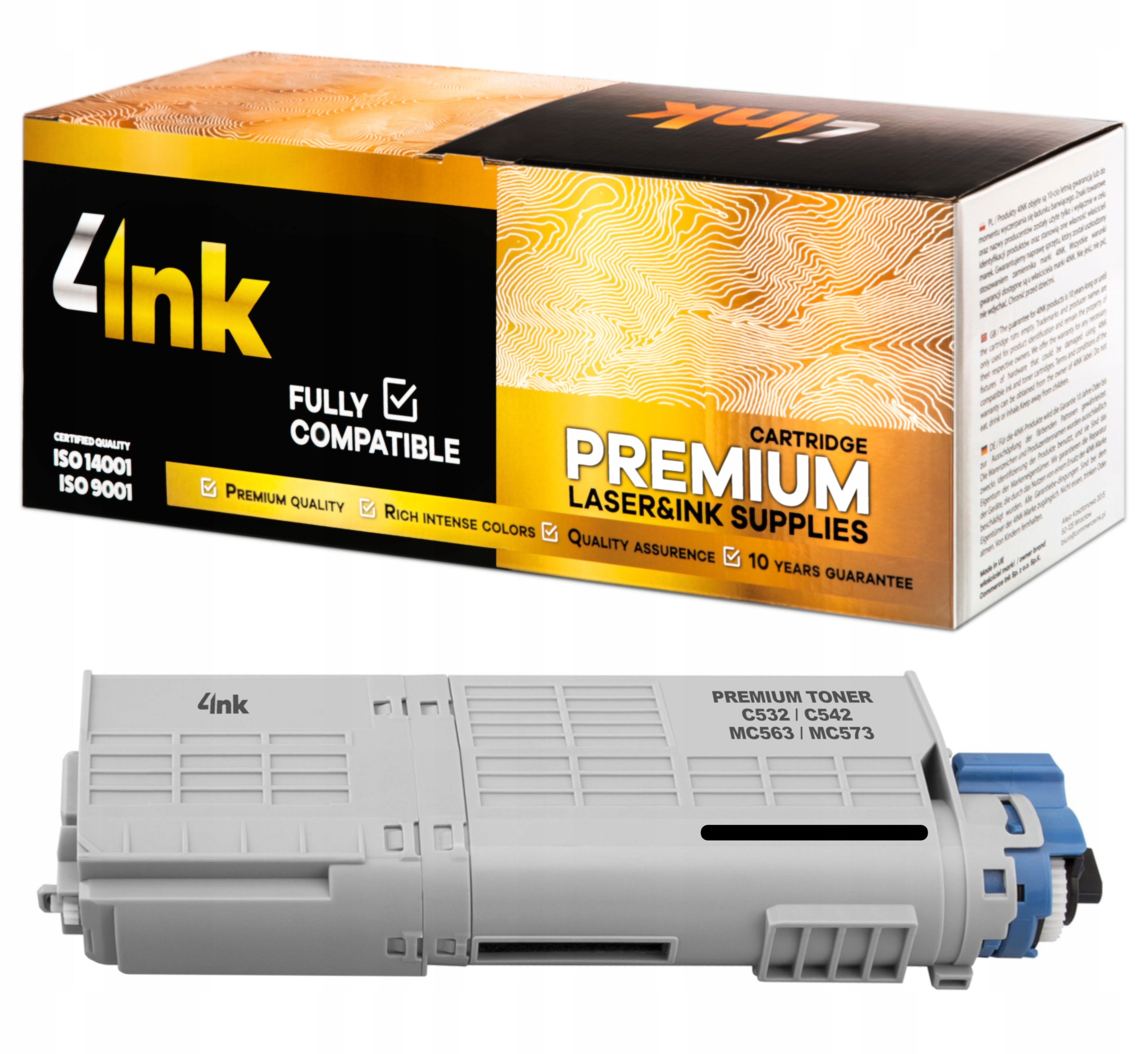 

Toner 4INK Do Oki C532dn C542dn MC563dn MC573dn XL