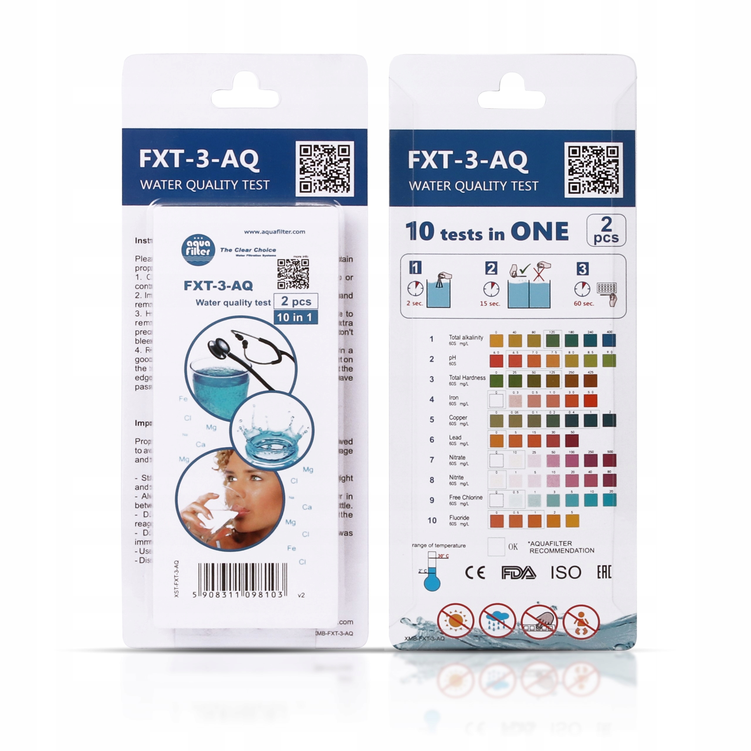 FXT-3-AQ Aquafilter tester wody 10 parametrów