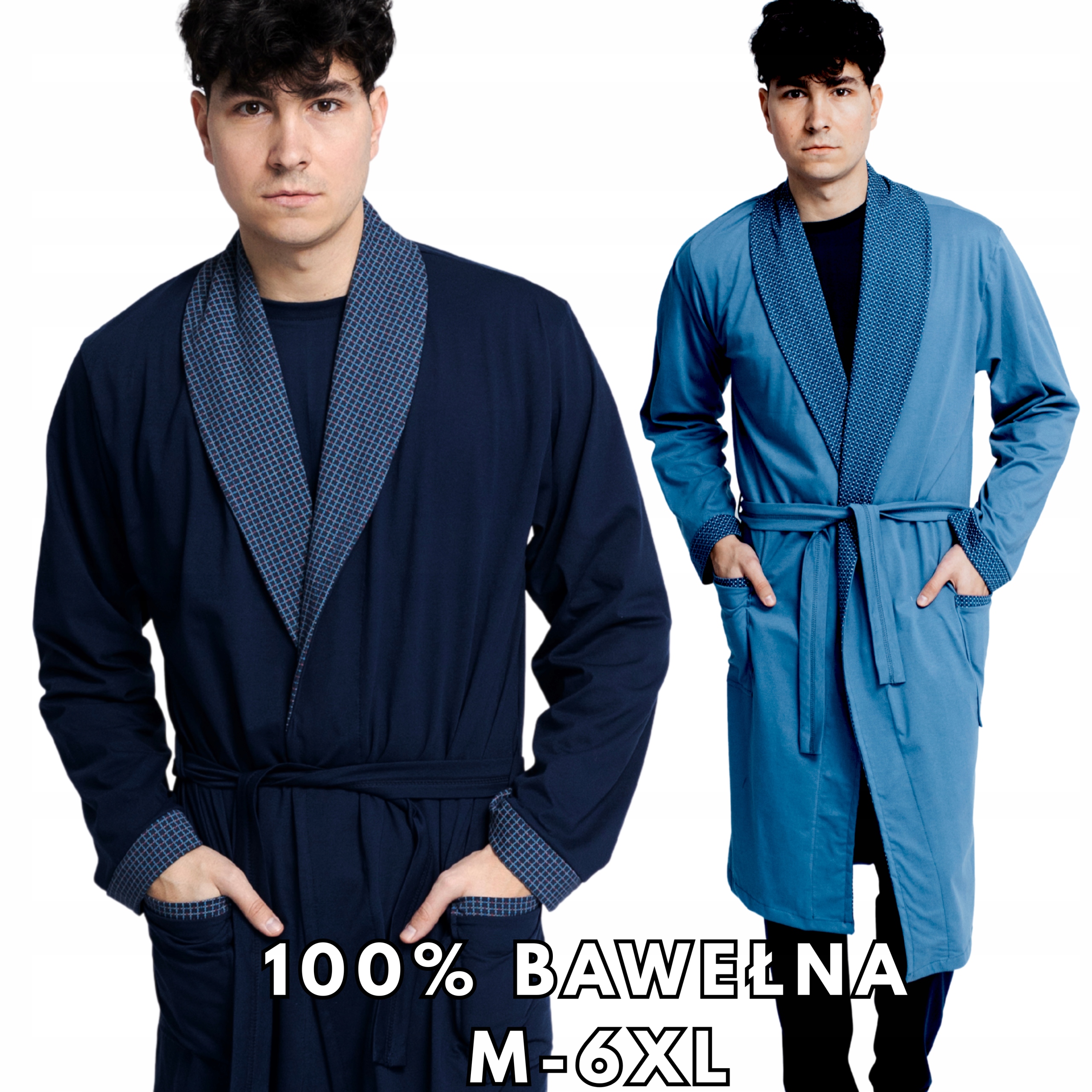 Tenký Pánský Bavlněný Župan Do Nemocnice Jako Dárek, Barvy XXL