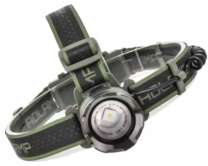 Latarka Czolowa Powar Head Czołówka Led Zoom 2000lm 5000mAh Zasięg 500m