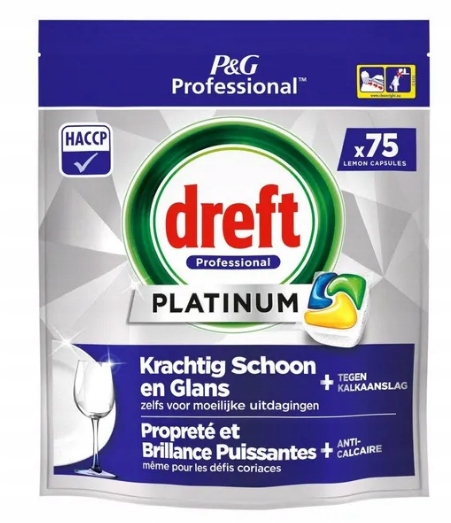 Dreft Platinum Lemon kapsułki do zmywarki 75szt