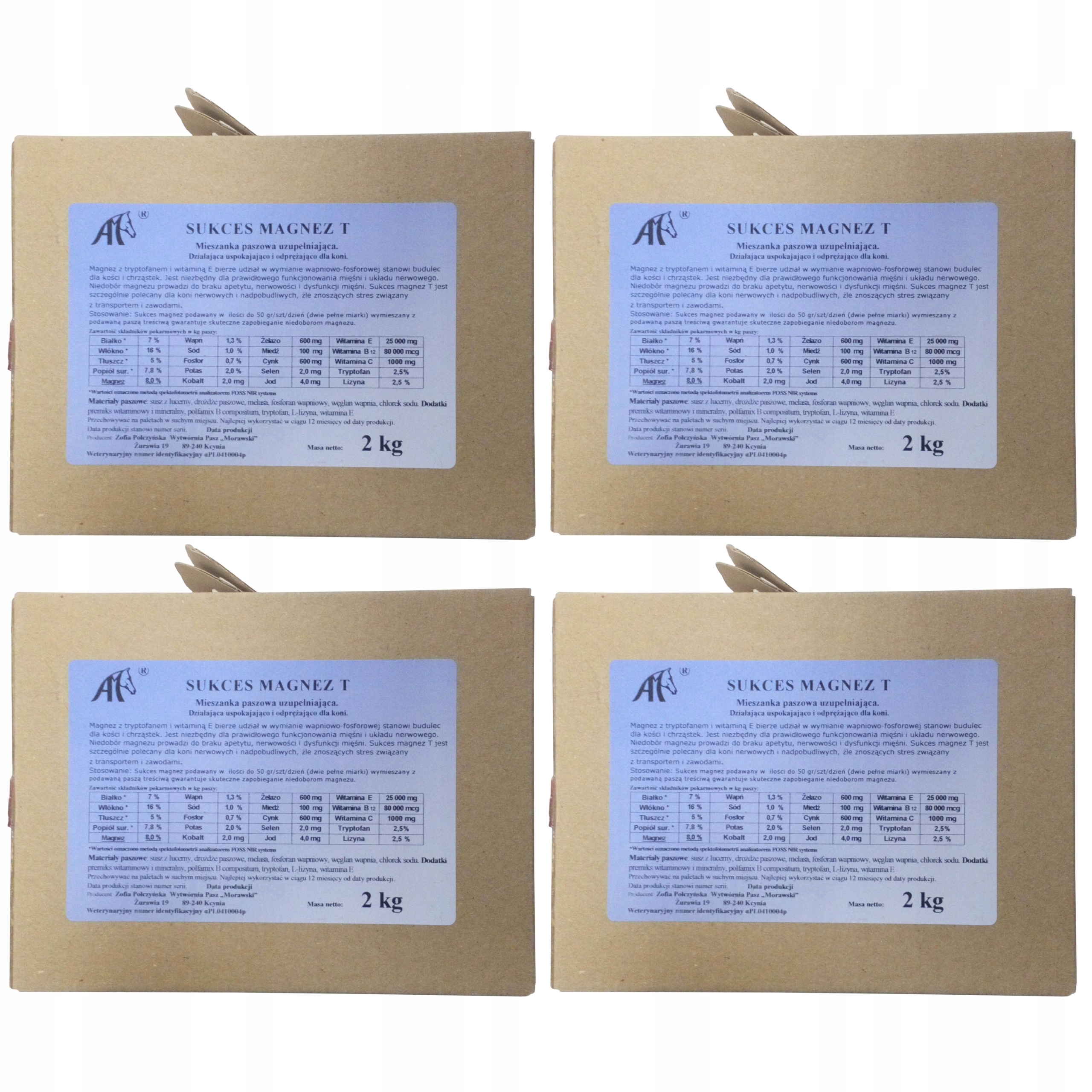SUKCES MAGNEZ T - PASZA DLA KONI, WITAMINY 4PAK