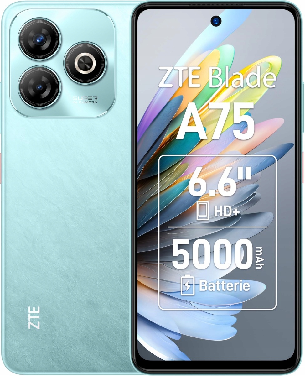Smartfon ZTE Blade A75 4 GB / 128 GB 4G (LTE) niebieski