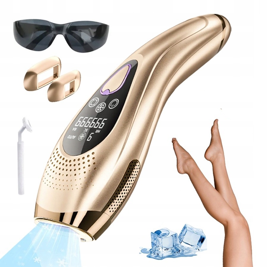 Depilátor Ipl Icecool 9 Režimů 1 Milion Záblesků Obličej Tělo Bikin