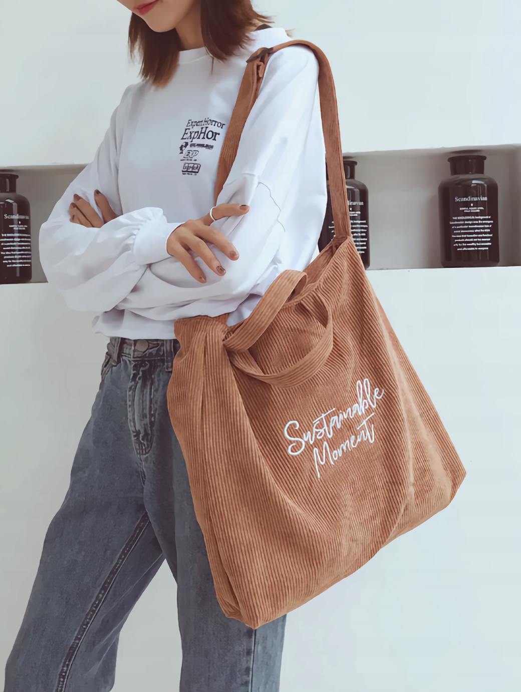 TOREBKA DAMSKA DUŻA POJEMNA TORBA SHOPPER NA RAMIĘ Marka inna