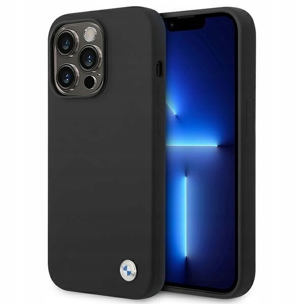Etui Bmw BMHCP14LSILBK iPhone 14 Pro 6,1" czarny/black Silicone Metal