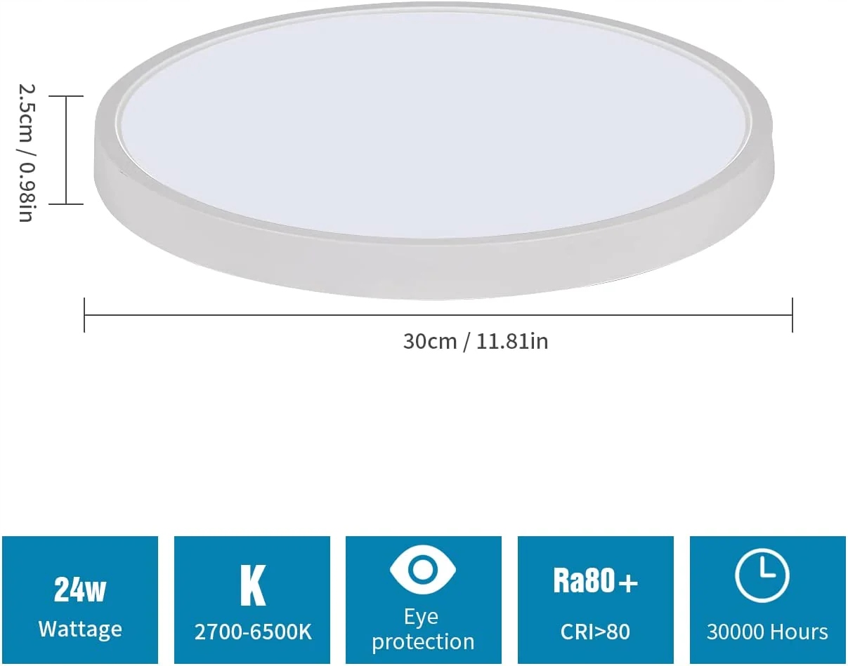 LAMPA SUFITOWA LED PLAFON OKRĄGŁY BIAŁY ŁAZIENKI Z PILOTEM RGB IP40 Marka Tealight