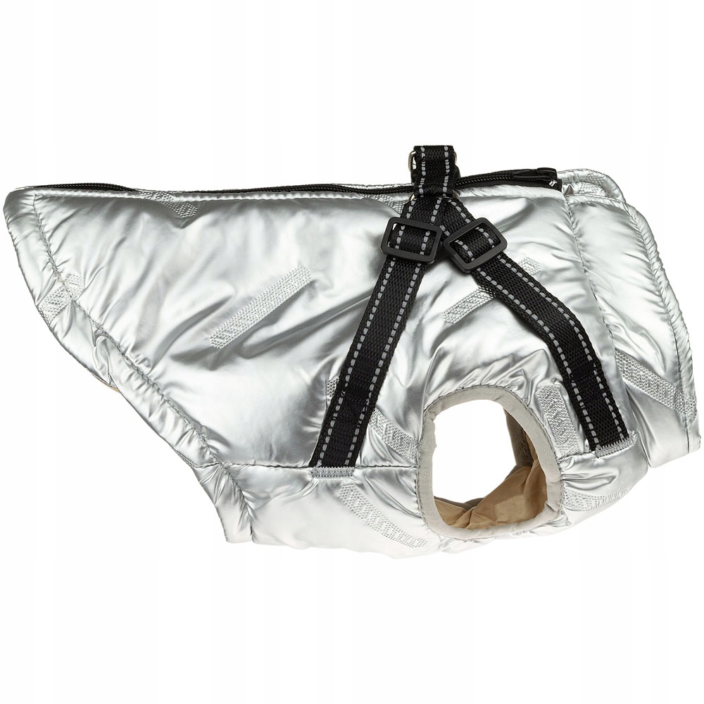 

Ubranko dla psa kurtka z szelkami ocieplana M