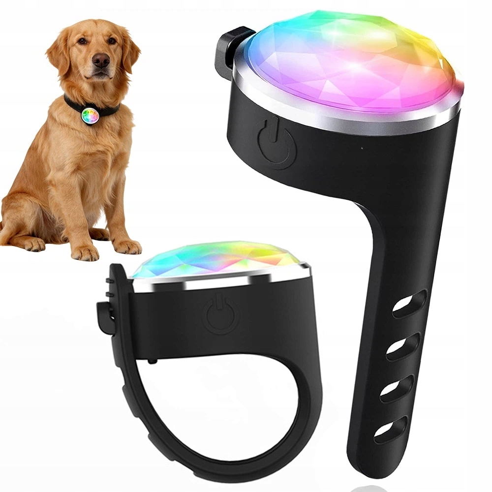 Led světlo na obojek pes kočka 8 světelných režimů nabíjení Usb-c