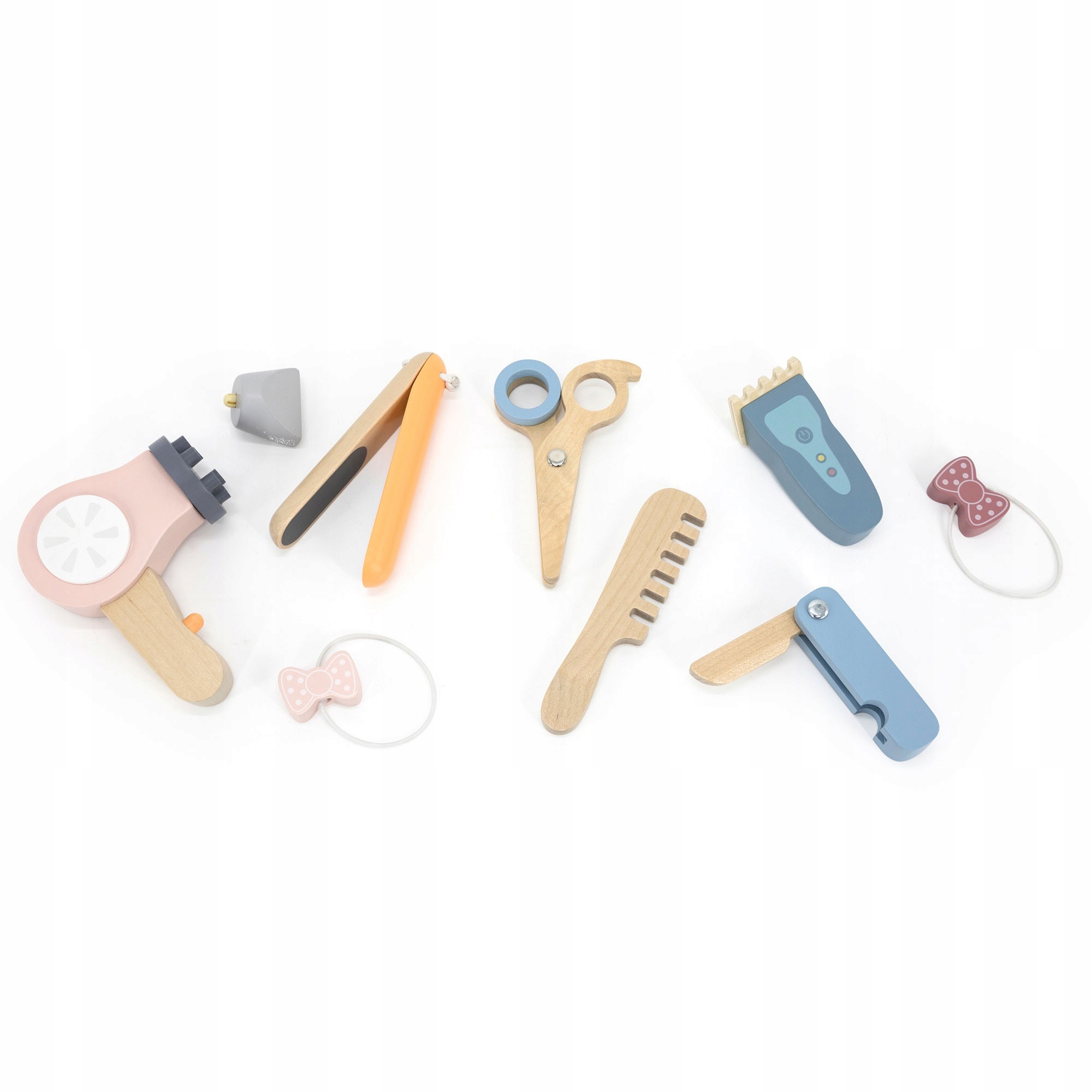 VIGA POLARB DREWNIANY ZESTAW FRYZJERSKI PAS Z NARZĘDZIAMI MAŁY FRYZJER Stan opakowania oryginalne