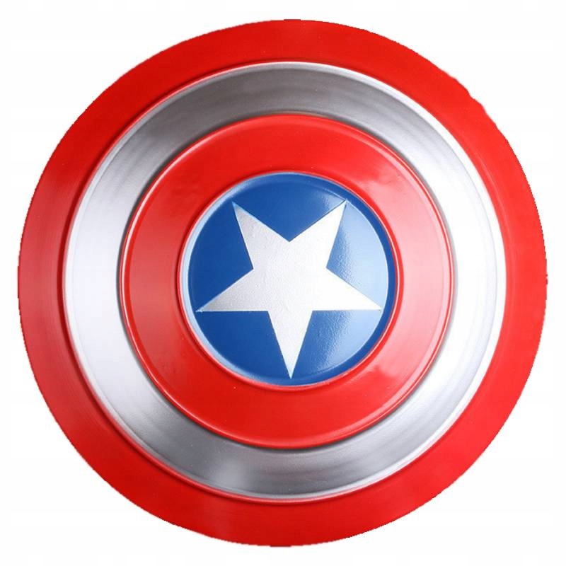 Kovový Štít Kapitán Superhrdina Velký 47 CM Cosplay Rekvizita Replika XXL