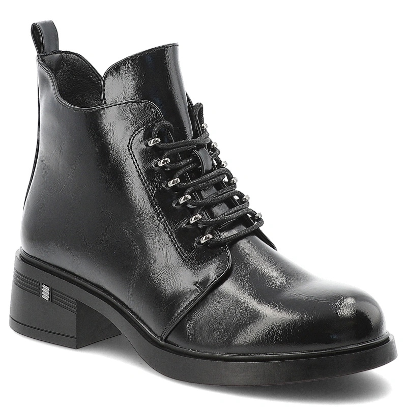 Dámské kotníkové boty S.Barski, černé, HY62-8112 Black