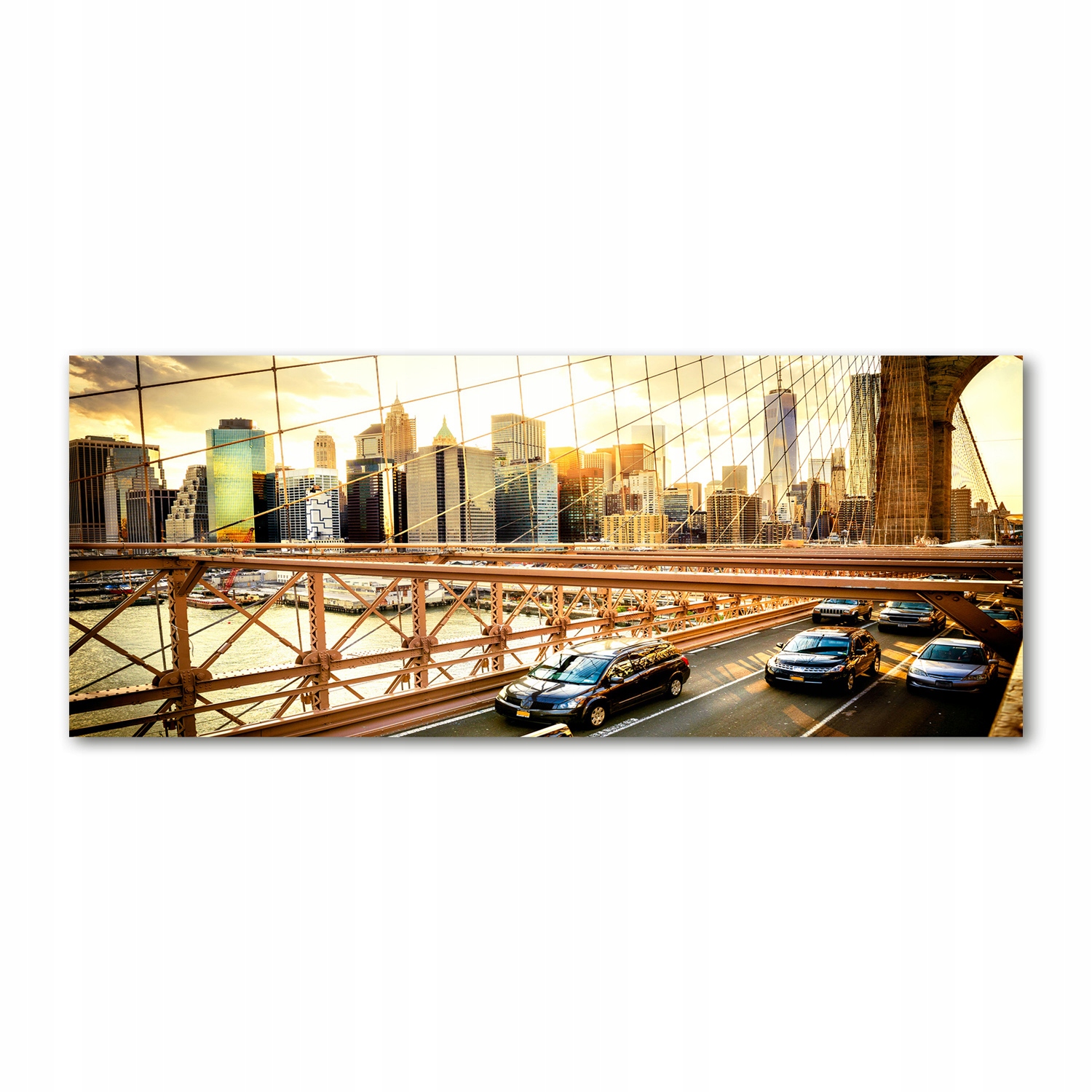 

Foto obraz szkło akryl Most Brookliński 125x50 cm
