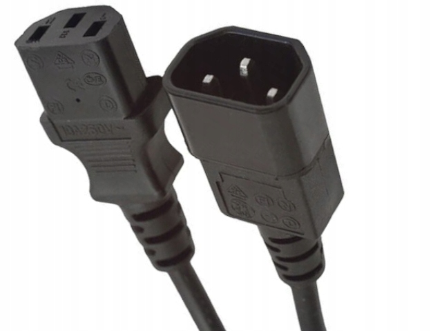 KABEL ZASILAJĄCY PRZEDŁUŻACZ 1.8M IEC320 C13/C14 Marka Gembird