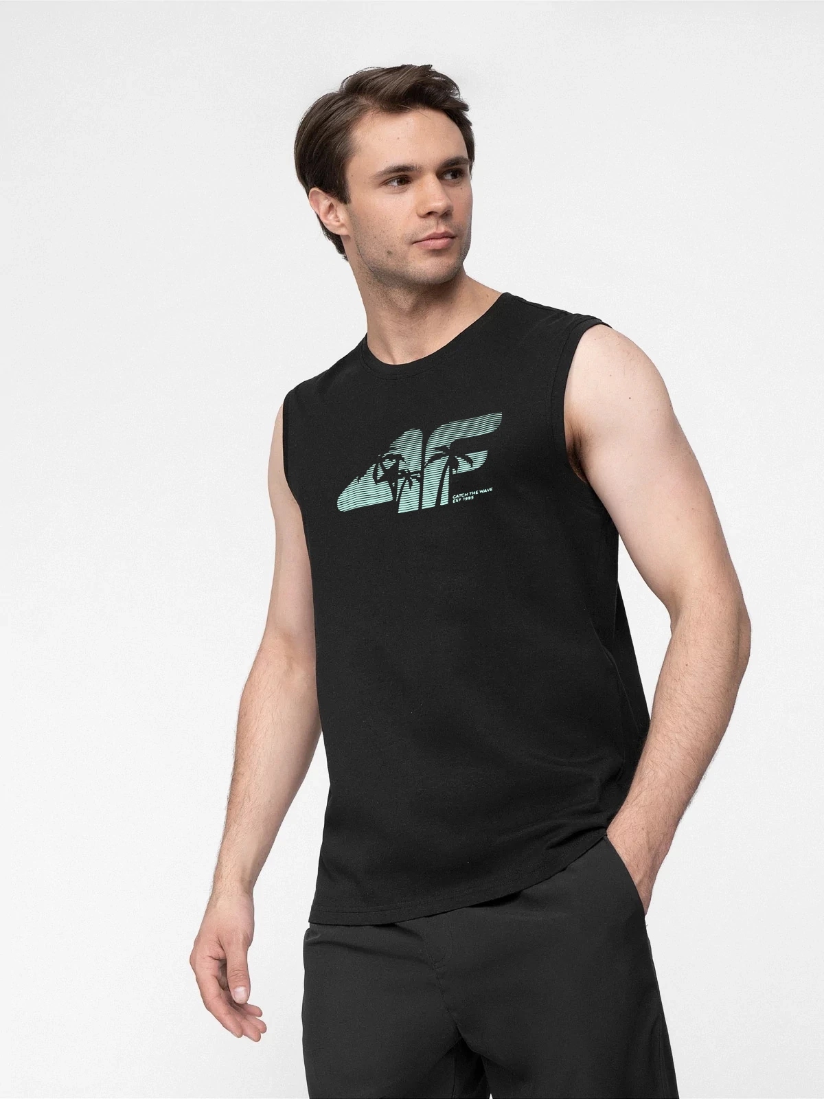 KOSZULKA MĘSKA 4F BEZRĘKAWNIK TANK TOP LIMITOWANA Rozmiar L