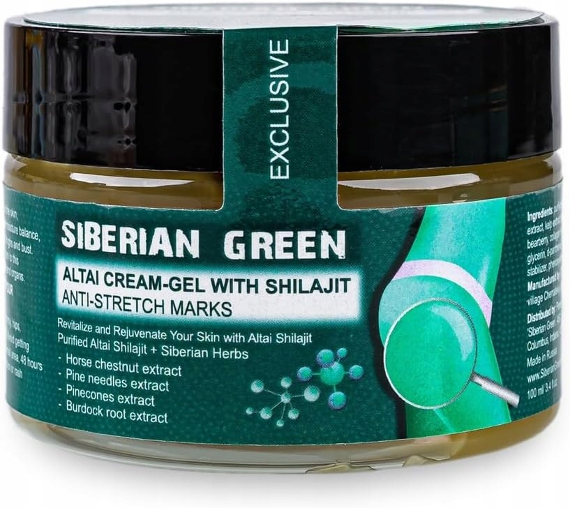 Krém-gel ze zeleného sibiřského altáje „proti striím“