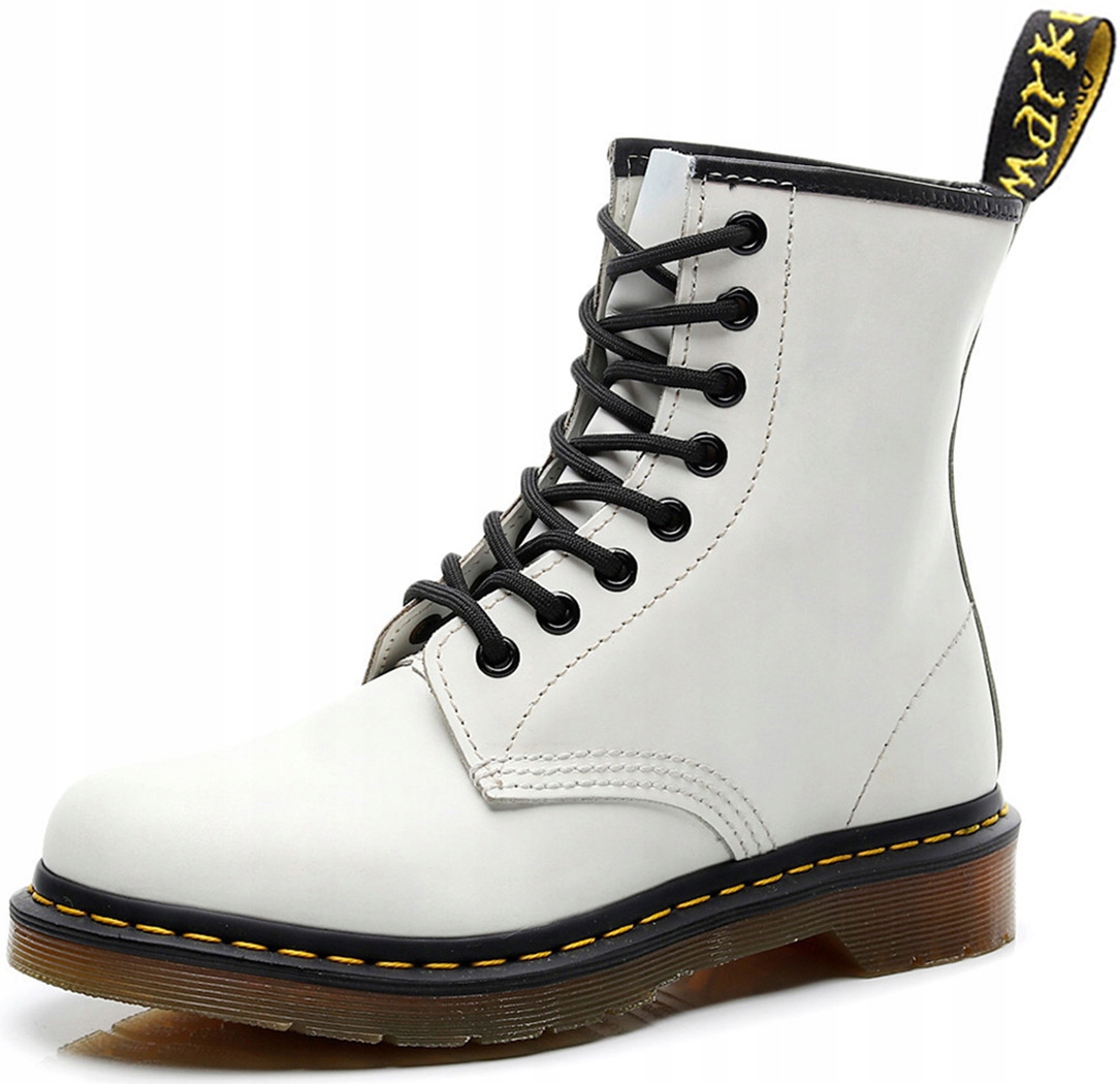 

41 Białe Glany Botki Martensy Timberki 8 dziurek