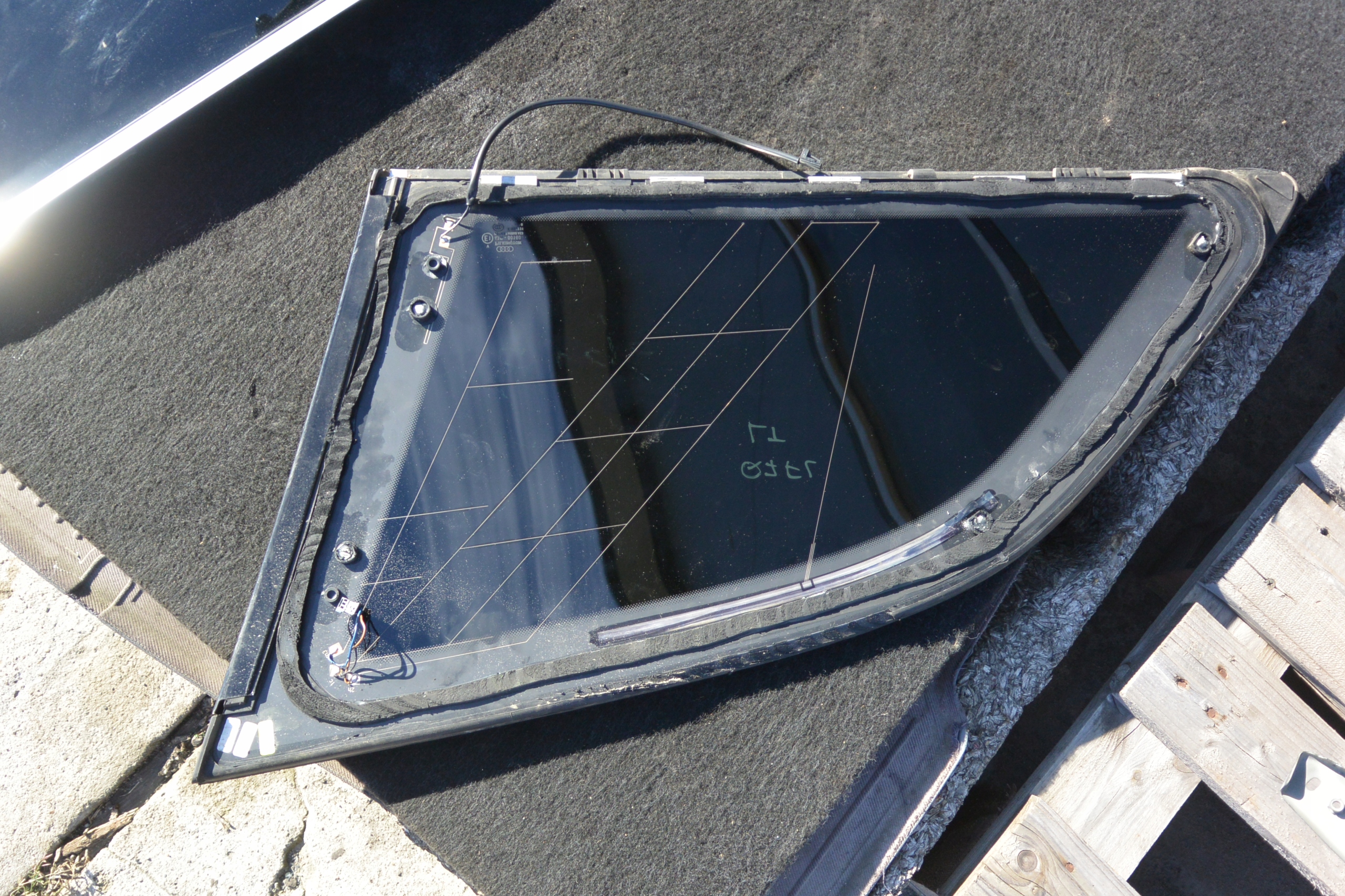 window bodywork moulding CHROM right left AUDI Q7 4L LIFT