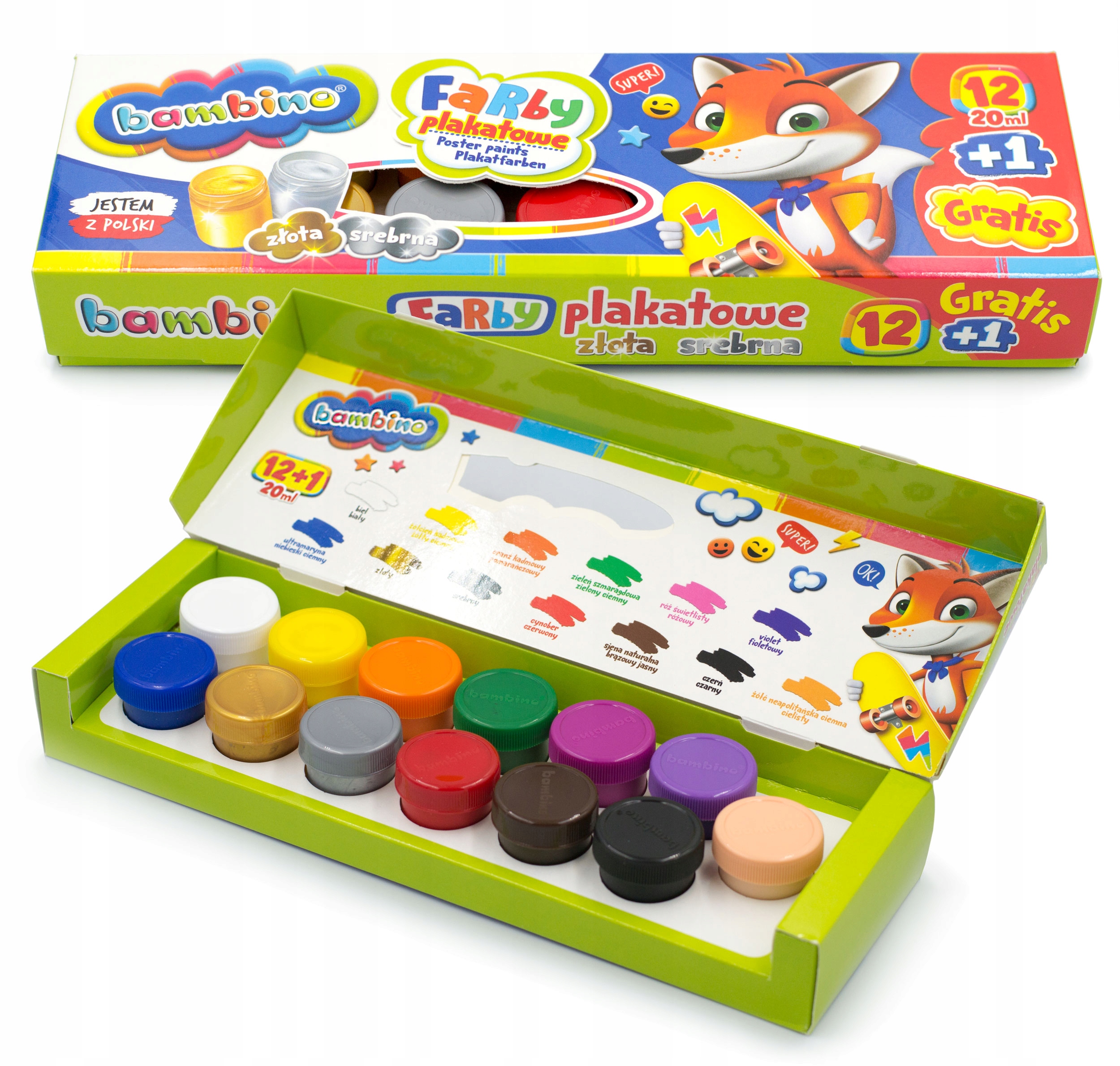 

Farby plakatowe Bambino x 20 ml