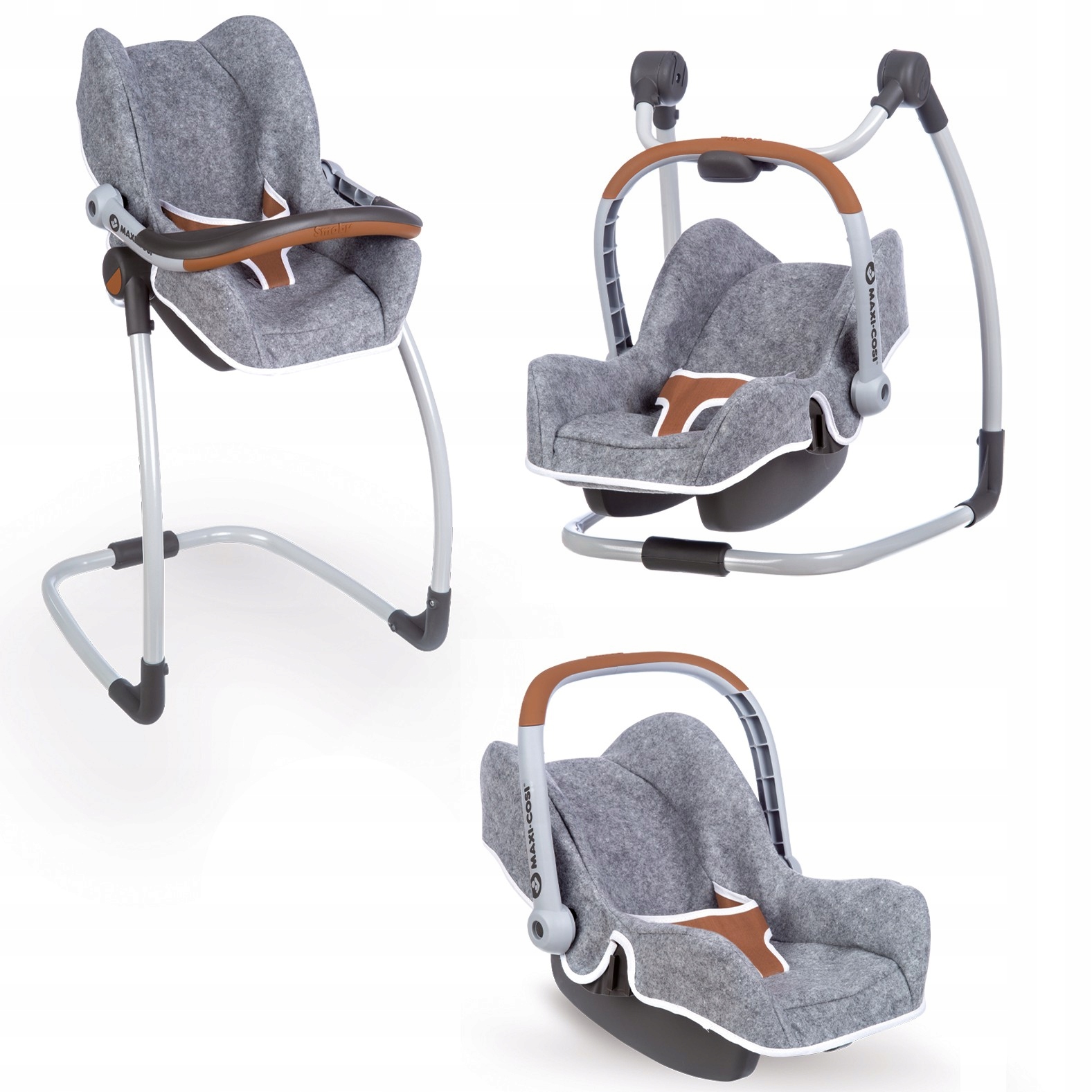 

Smoby Maxi Cosi 3w1 Nosidełko Krzesełko Huśtawka