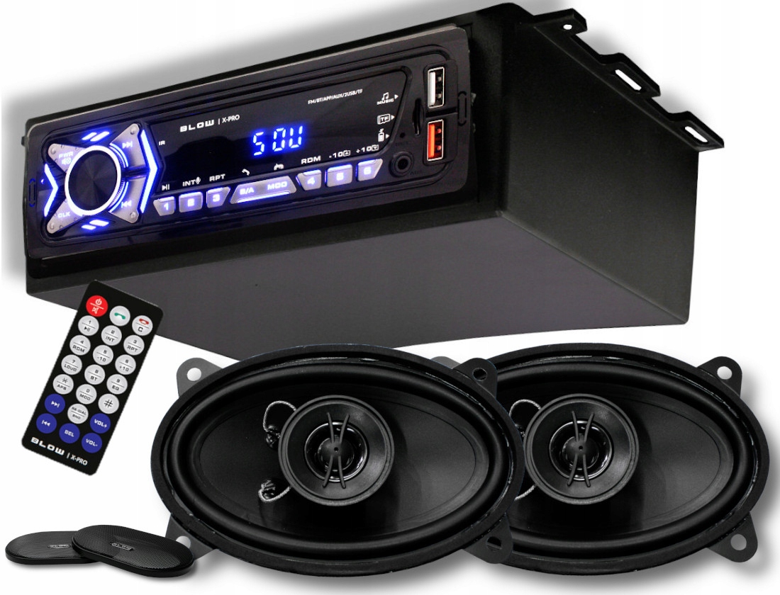 Bluetooth Usb Aux autorádio s reproduktormi 4x6