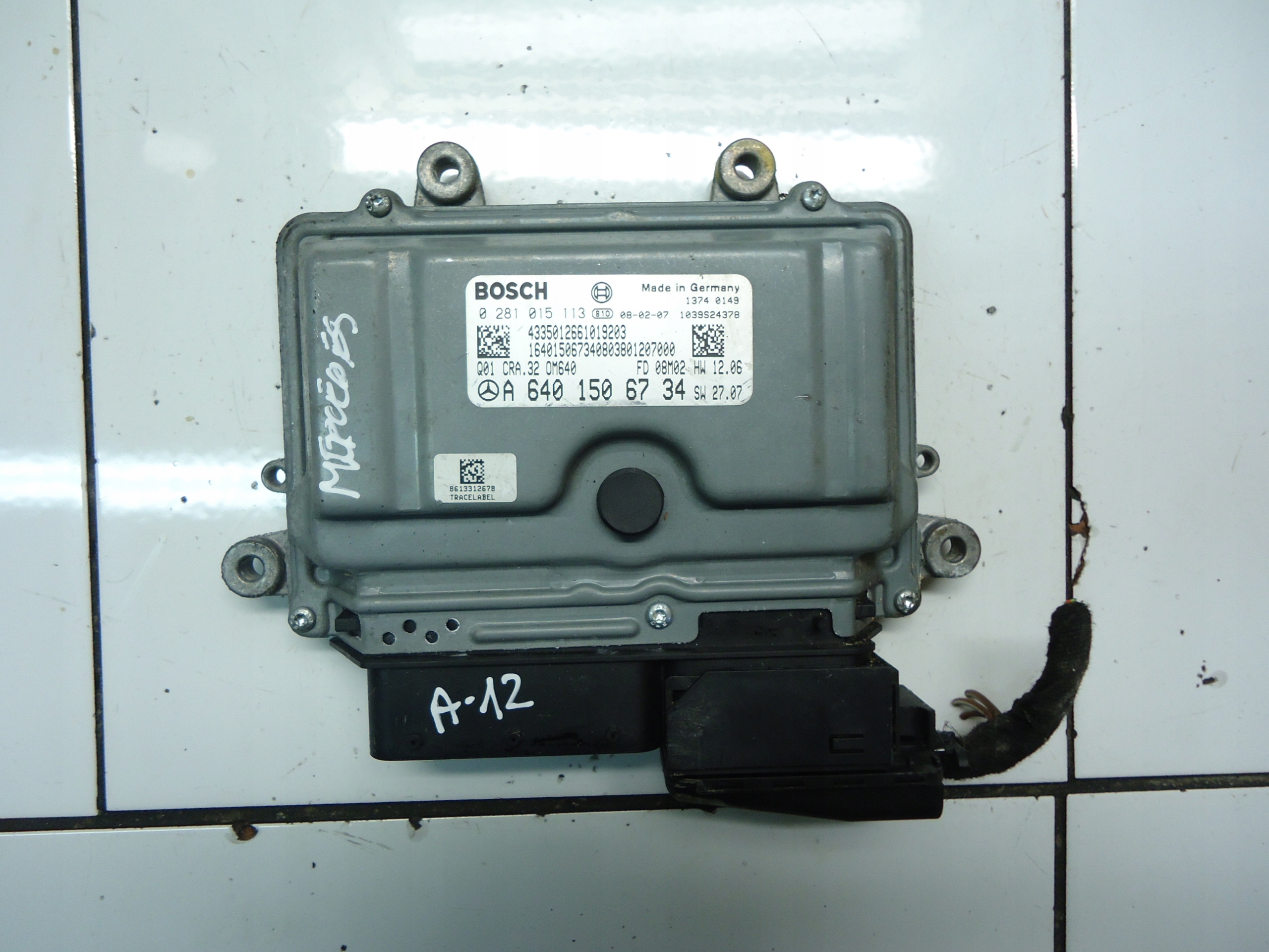 MERCEDES A W169 B W245 2.0CDI computer A6401506734 0281015113