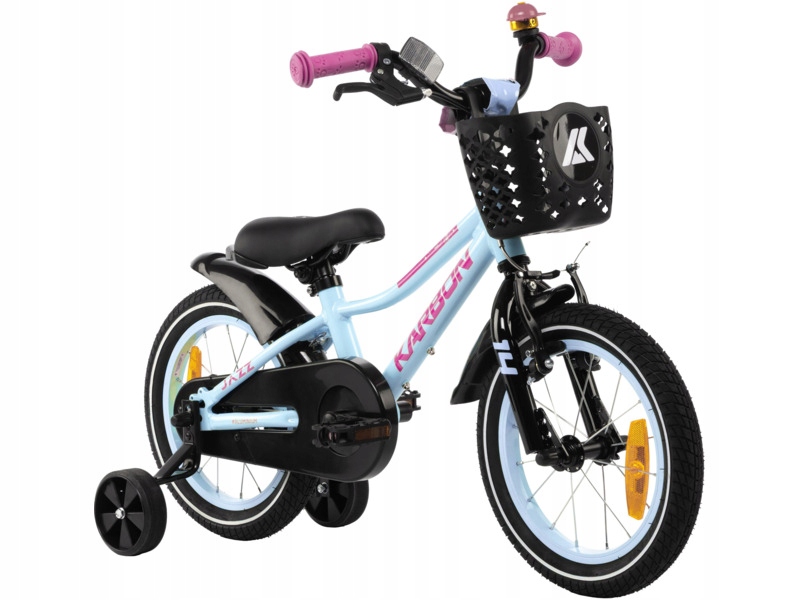 Rower dziecięcy Karbon Jazz 14 cali dla dziewczynki Miętowy