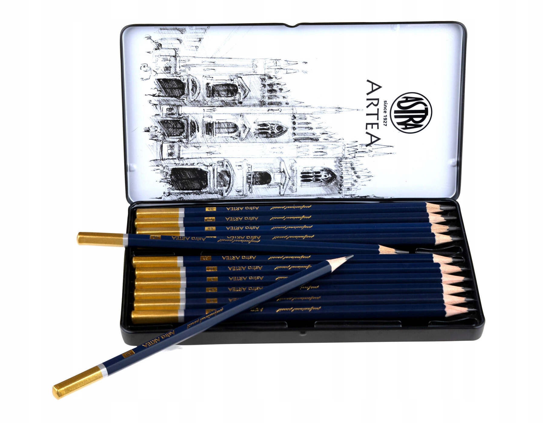 Ołówki do szkicowania 12 szt. Artea Stan opakowania oryginalne