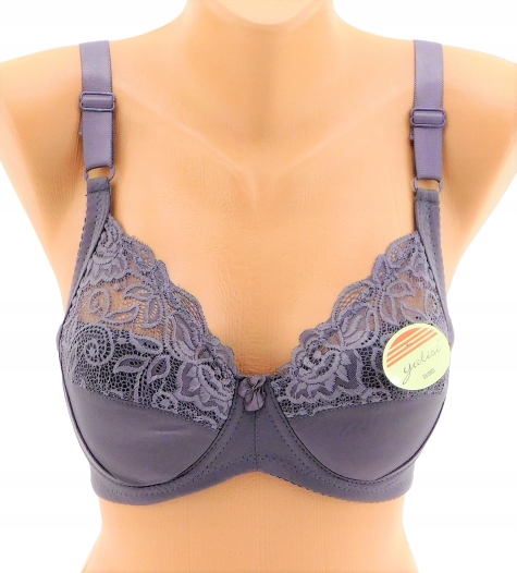 Biustonosz YALISI półmiękki,koronka grafit 85C