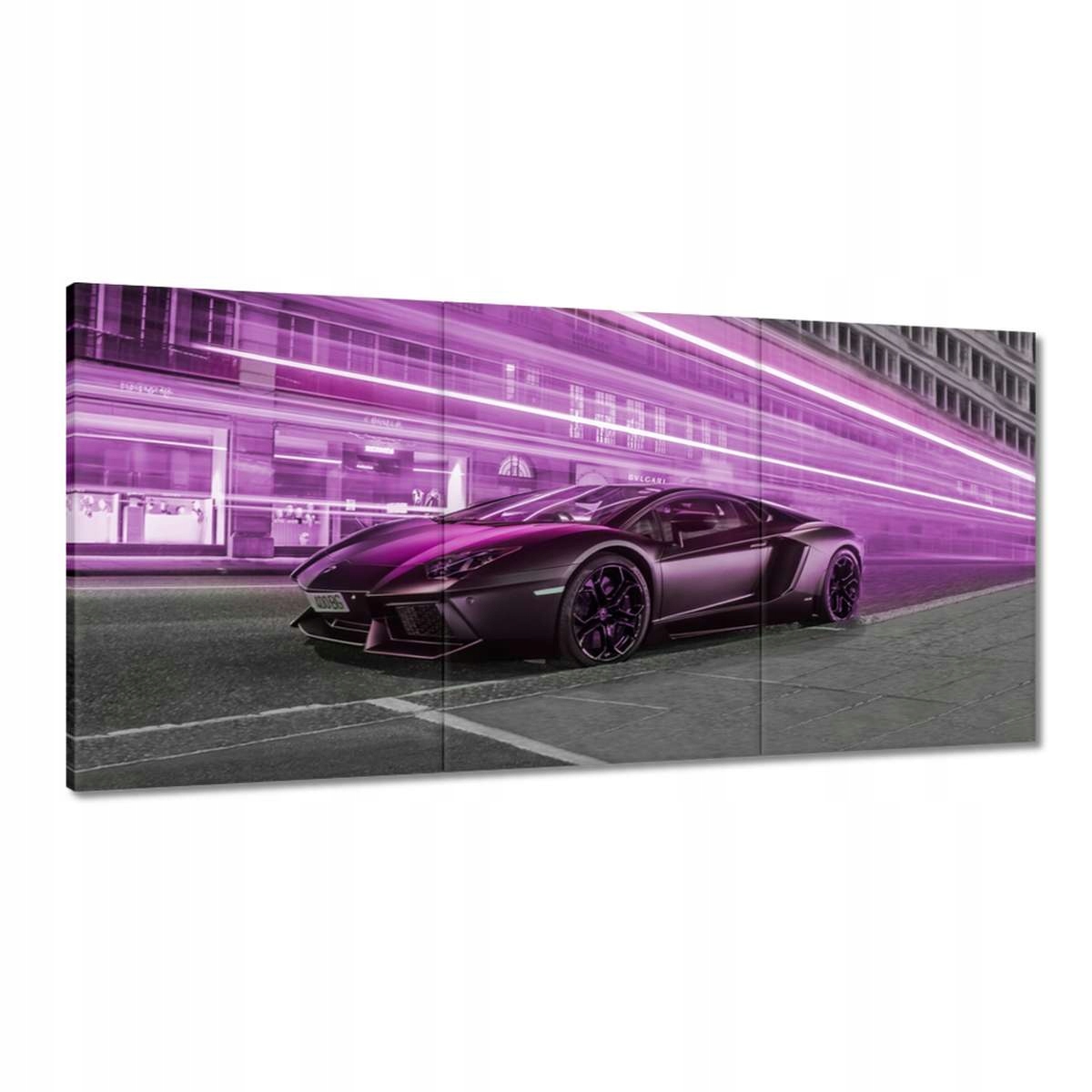 Obrazy 180x90 Fialové športové auto
