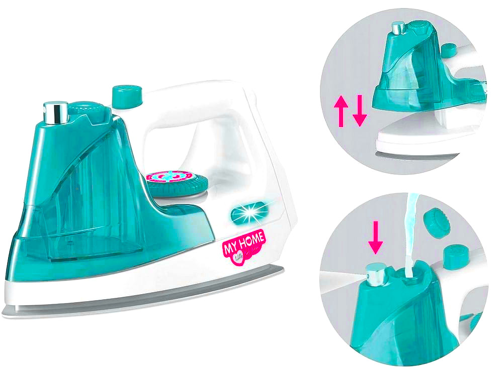 METALOWA DESKA DO PRASOWANIA DLA DZIECI + ŻELAZKO NA BATERIE Z DŹWIĘKIEM Wiek dziecka 3 lata +