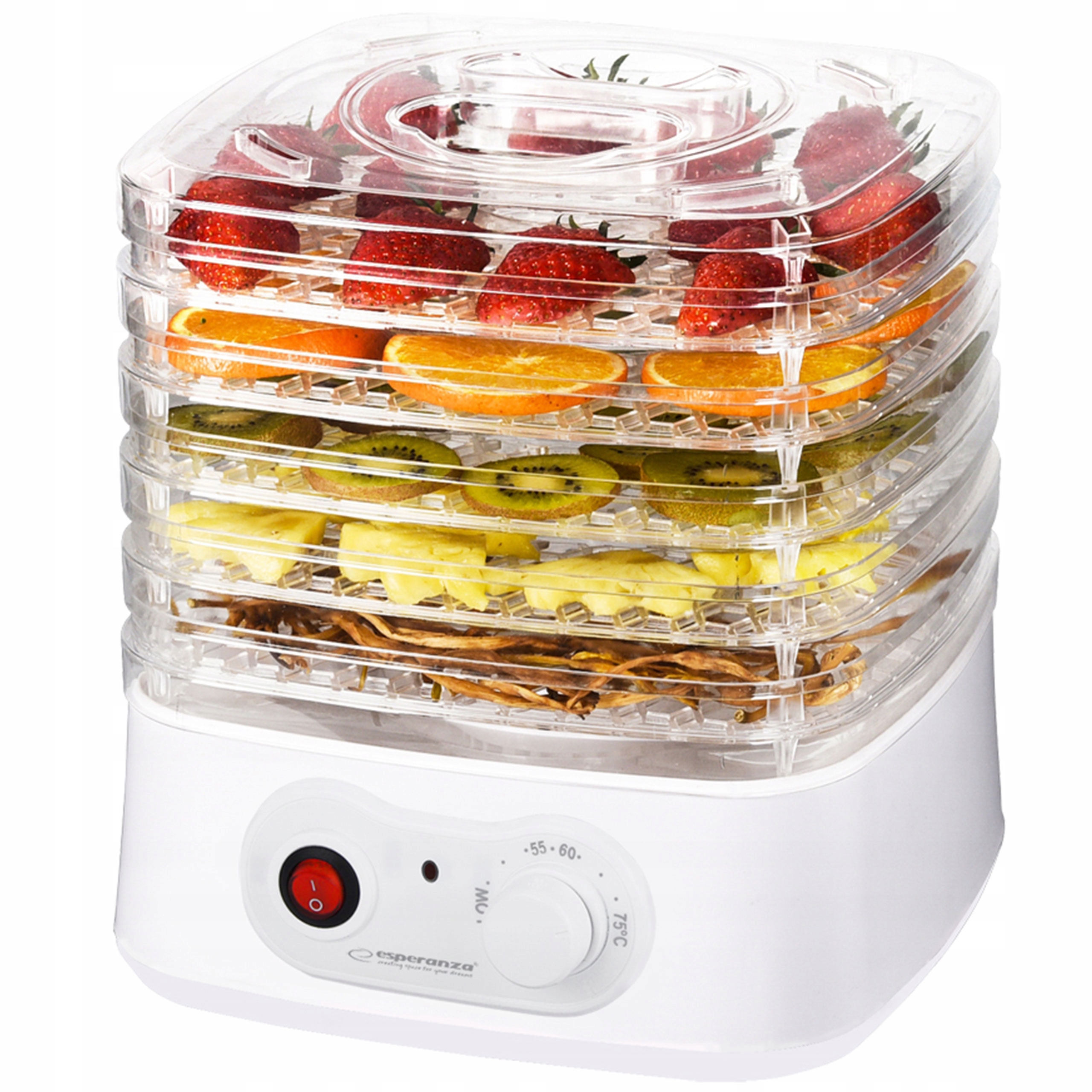 

Suszarka Do Warzyw Owoców Grzybów Ziół 4 Sita 250W