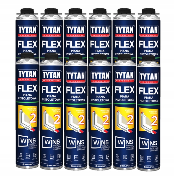 Tytan Wins Flex Pružná Pena Pištoľová pena 750 ml 12ks