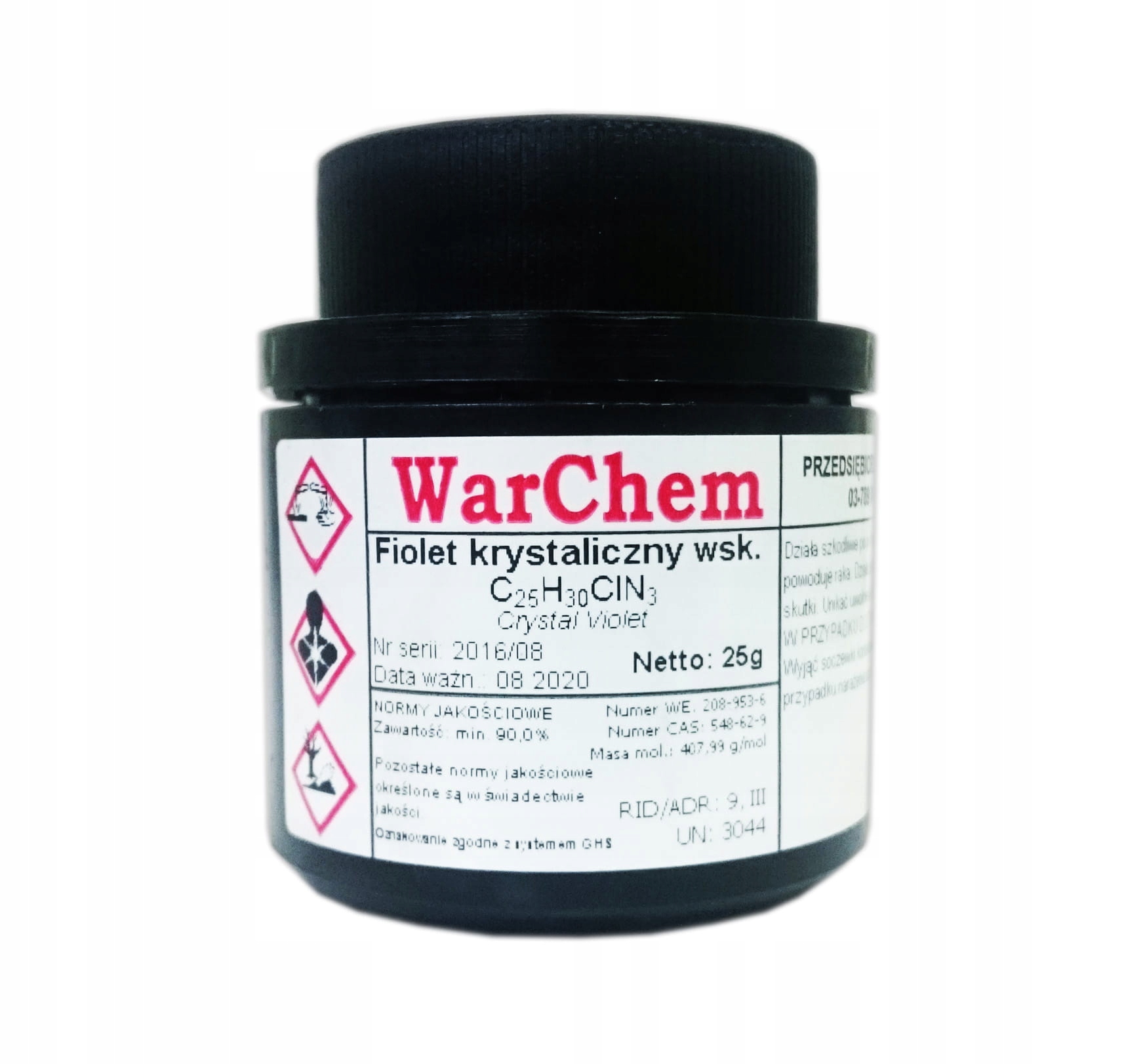 

Fiolet Krystaliczny wskaźnik 25g