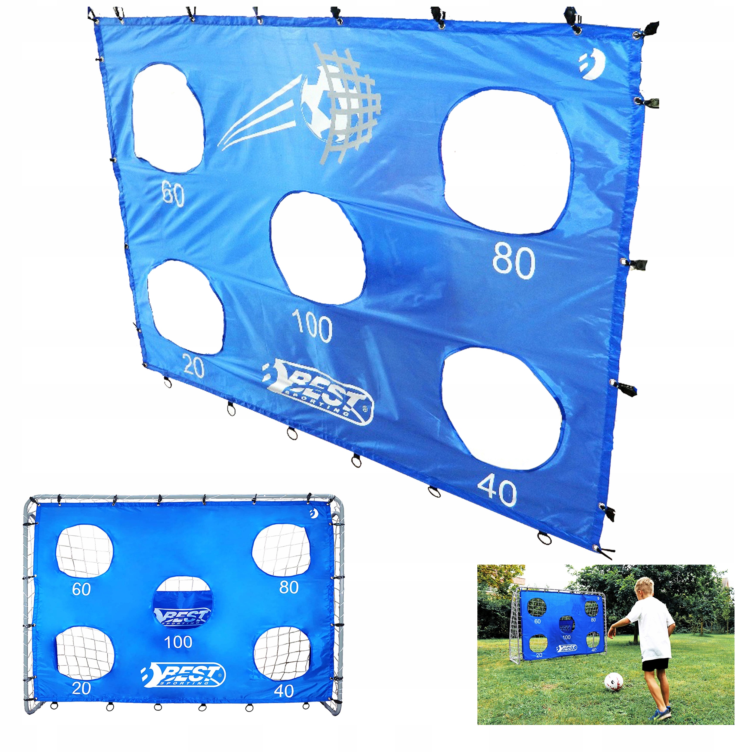 Mata celnościowa trening celności panel bramki junior handball 240x170cm