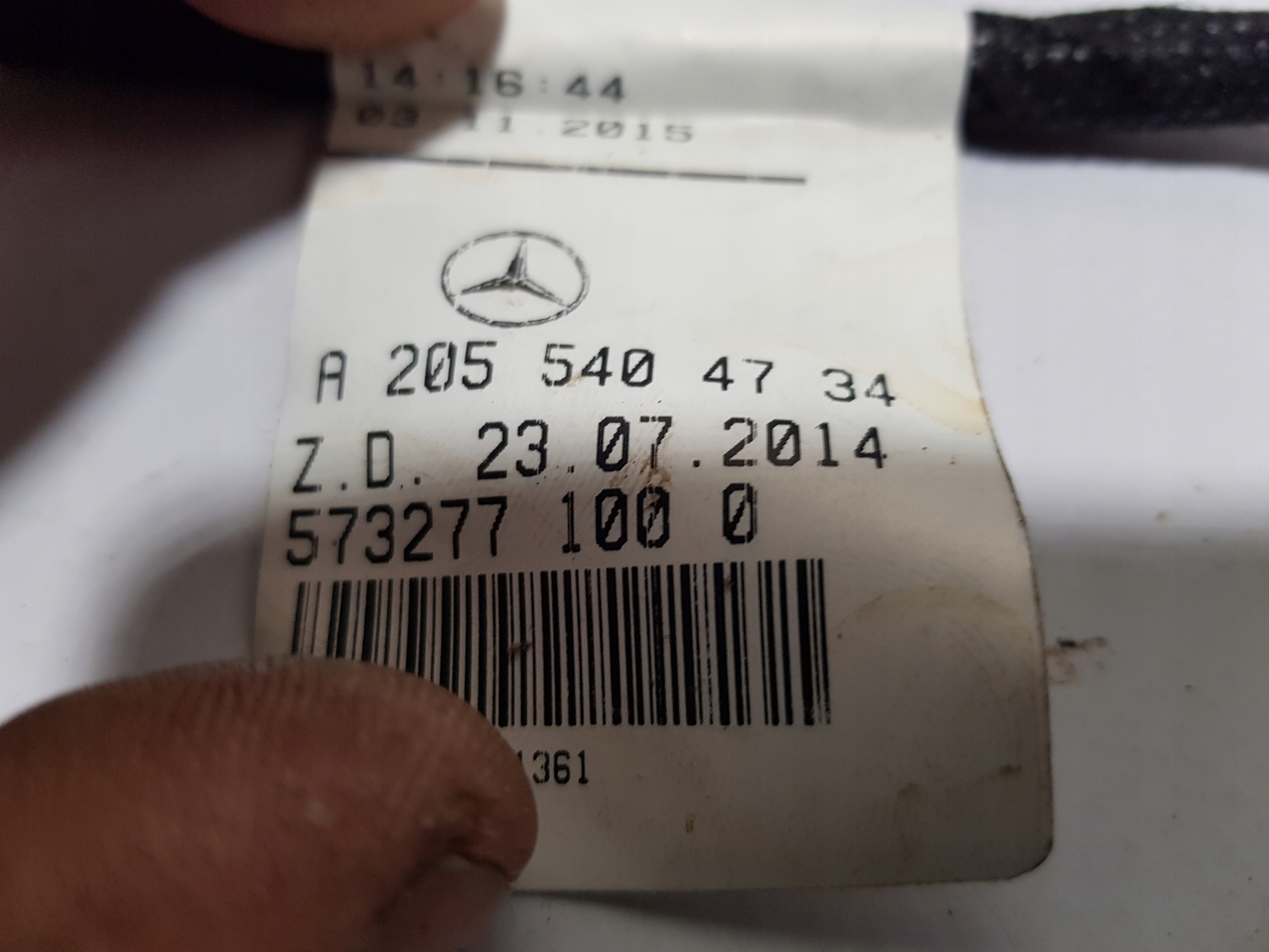 PANELE Contrôle Commandes DYNAMIC MERCEDES W205 W213