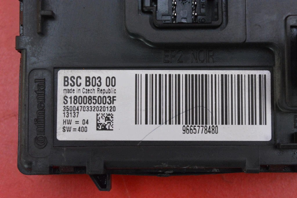control unit module BSC 9665778480 CITROEN C5 II X7 III 2.2 HDI 170 KM 08-17