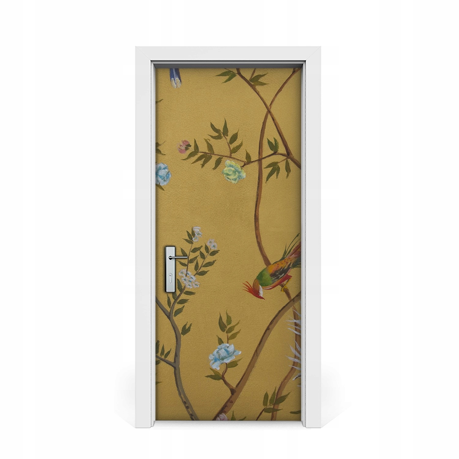 

Naklejka na drzwi Ptaki na gałęziach 85x205