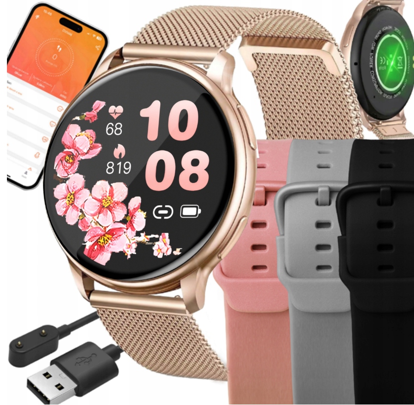 Smart Watch Active 2 T2 Pro –Monitor Aktywności,Tętno,Powiadomienia OUTLET