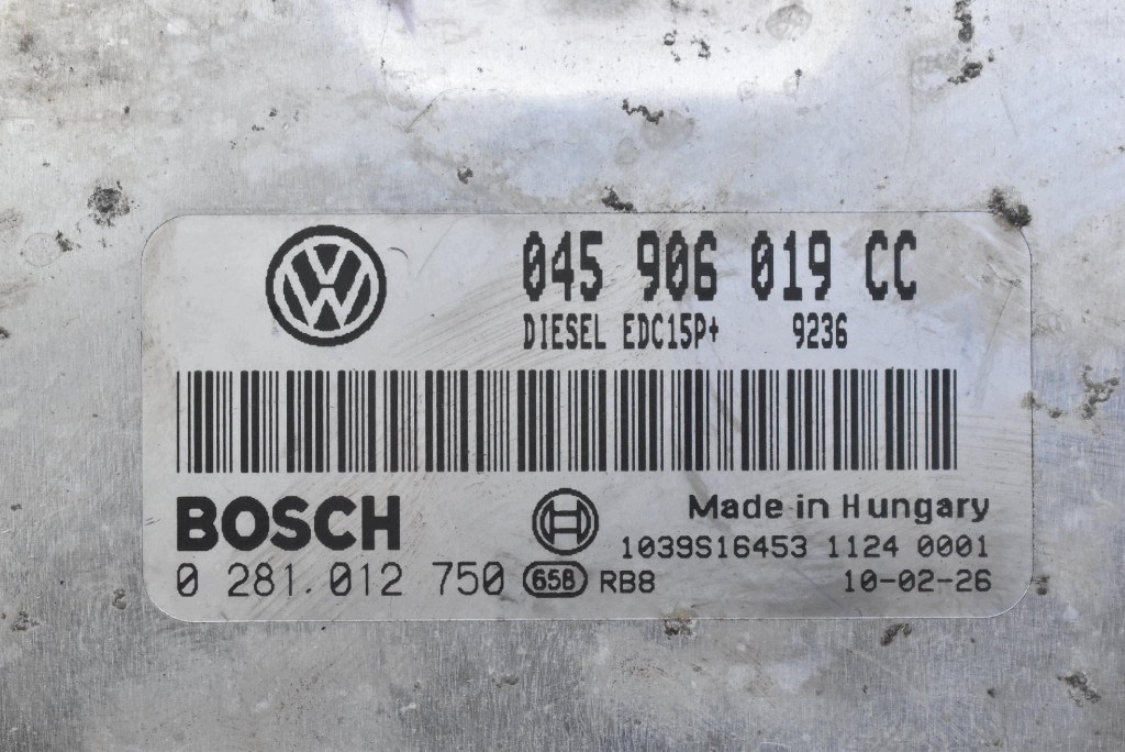 control unit of the engine 045906019CC 0281012750 SKODA ROOMSTER 1.4 TDI 80 KM 06-10