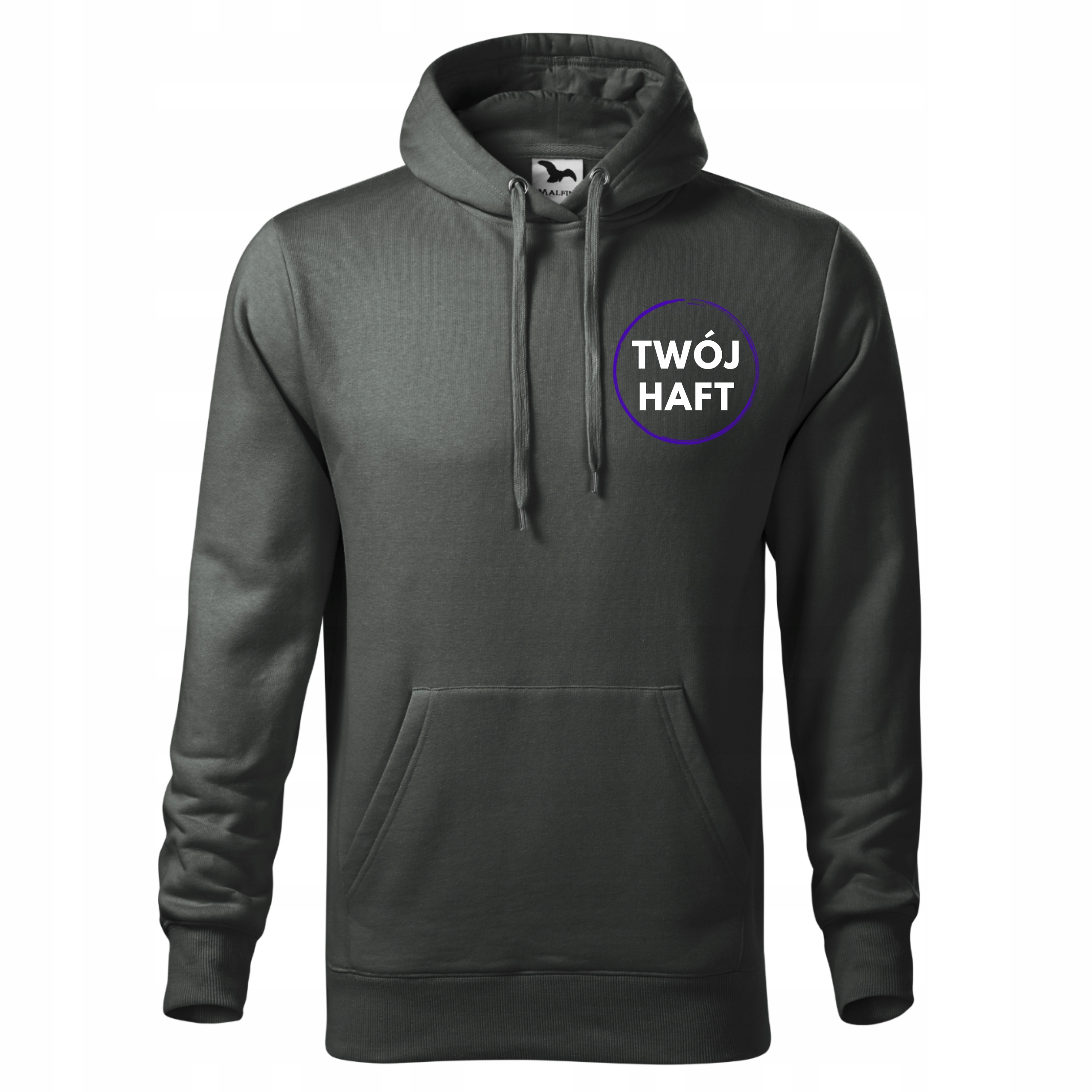 Pánská Mikina S Logem Firmy Reklamní S výšivkou Tmavě Khaki XL