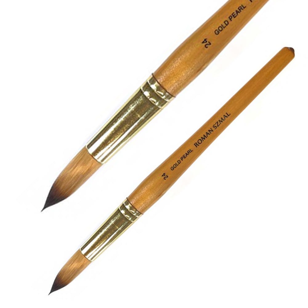 Štětec Roman Szmal Gold Pearl na akvarel 24 kulatý