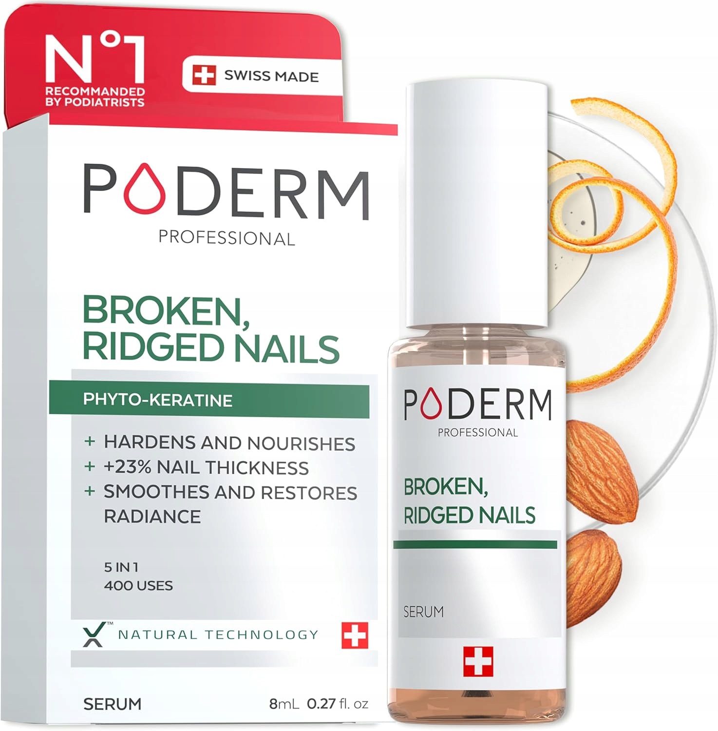 Poderm Regenerační sérum pro lámavé a rýhované nehty