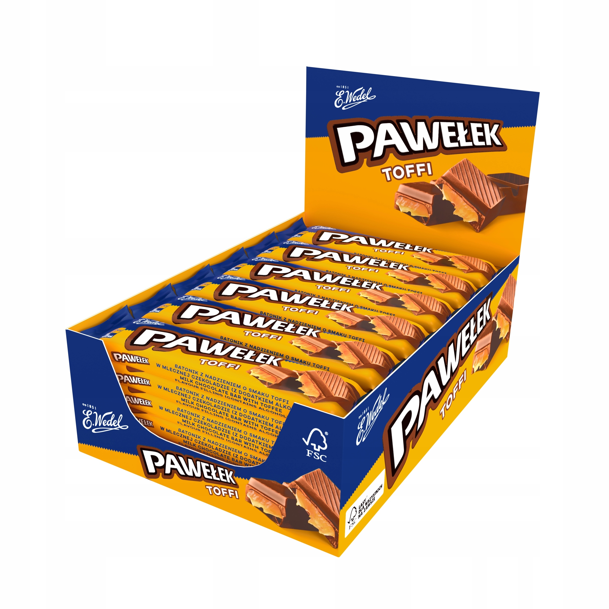 Levně Wedel Tyčinka Pavlík Toffi 45g/24