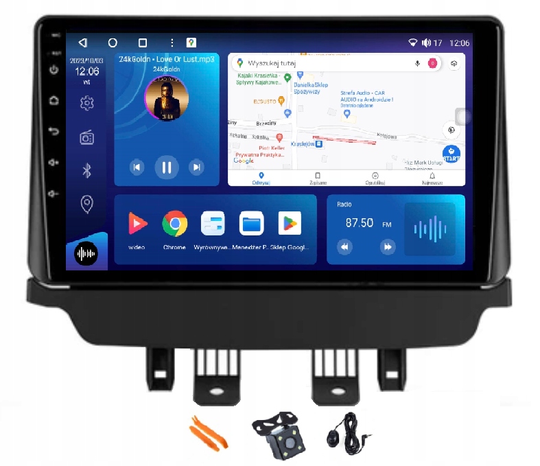Rádio Android Navigácia Qled Carplay 256GB Lte Gps Mazda CX-3 Mazda 2 14-23
