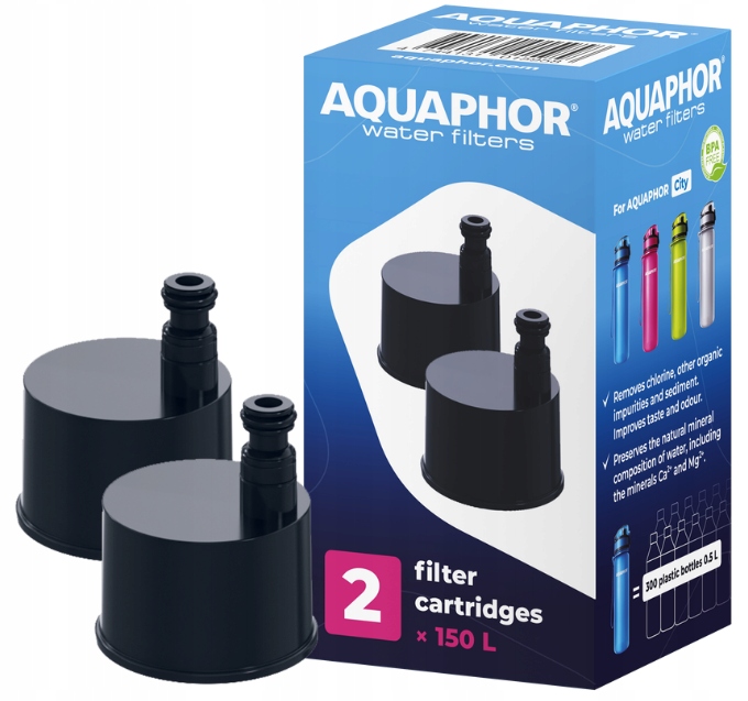 

Wkład Filtr do wody do butelki Aquaphor City 2 szt