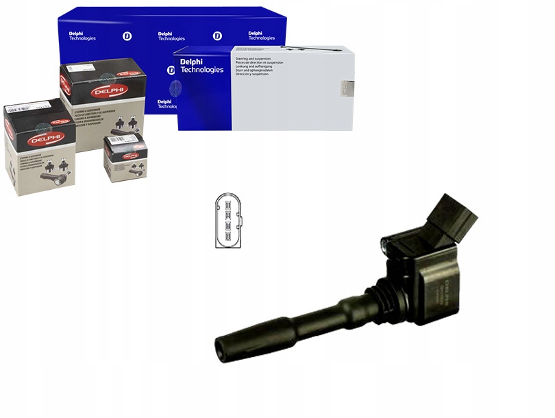 DELGN10632-12B1 Zapalovací Cívka Audi A1, A3, A4, A Asistent řidiče #33