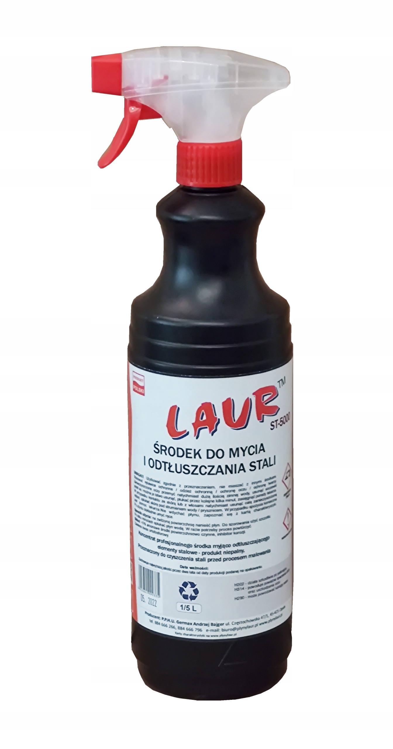 

Płyn do odtłuszczania stali przed malowaniem 1L tr
