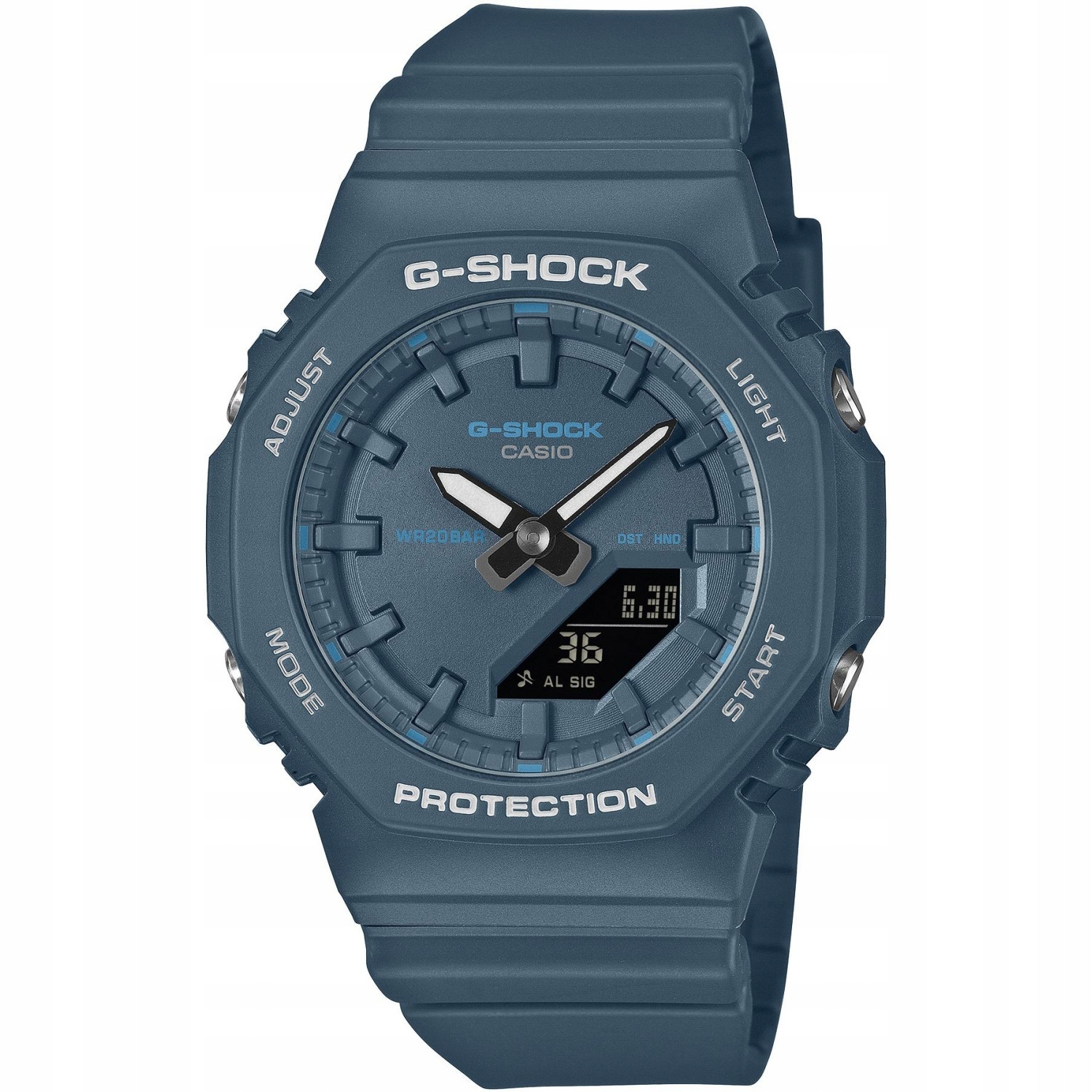 Hodinky Casio G-Shock GMA-P2100BA-2AER modrý řemínek