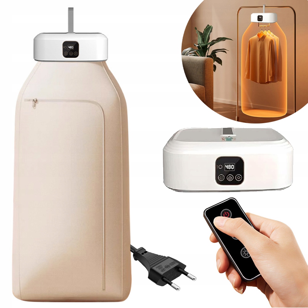 Levně Elektrická Sušák Na Prádlo Inteligentní Skládací Sterilizace 600W Časovač